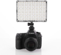 Lampa LED do aparatu HERSMAY CHD-160A 176 3200-5600K widok na aparacie