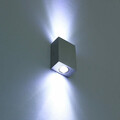 Lampa ścienna kinkiet 2 LED nowoczesna widok na ścianie