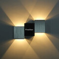 Lampa ścienna kinkiet 3 LED 6W nowoczesna widok na ścianie