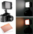 Lampa video LED CNG CN-126 5600K 3200K widok efektu
