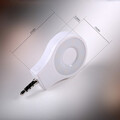 Lampka 8 Led Ring do smartfona iPhone Samsung Sony JACK widok wymiaru