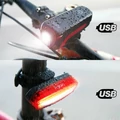 Lampka rowerowa z akumulatorem mocna wiązka światła Aglaia LT-BL14 widok przodu i tyłu