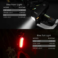 Lampka rowerowa z akumulatorem mocna wiązka światła Aglaia LT-BL14 widok z opisem