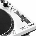 Lenco L-3810 gramofon DJ z napędem bezpośrednim, USB, biały – zdjęcie 5