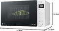 LG MS23NECBW 23 l – kuchenka mikrofalowa wolnostojąca, biała – zdjęcie 5