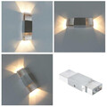 Lightess lampka ścienna LED, oświetlenie wewnętrzne, kryształowa lampa w aluminium, 6 W, nastrojowe widok położenia
