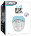 Luksusowe spa do stóp + masażer HoMedics widok opakowania