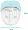 Luksusowe spa do stóp + masażer HoMedics widok z wymiarami