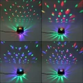 Magiczna lampa kolorowa RGB LED 12W widok różnych efektów