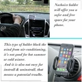 Magnetyczny uchwyt samochodowy do telefonu YouFo widok  w samochodzie z opisem