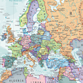 Maps International mapa ścienna świata laminowana 118,9 x 84,1 cm – wydanie 2025