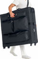 Master Massage torba transportowa na kółkach do leżanki do masażu, czarna – zdjęcie 3