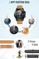 Metalowy Smartwatch AGPTEK FT03 zegarek Android iOS IP68 czarny widok z boku.
