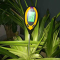 Miernik cyfrowy do pomiaru gleby roślin Saiyam 4w1 pH temperatura wilgotność nasłonecznienia widok w kwiatku