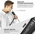 Mikrofon dynamiczny do karaoke Tonor TN120492BL XLR widok opisu