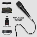 Mikrofon dynamiczny do karaoke Tonor TN120492BL XLR widok zastosowania