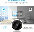 Mini kamera szpiegowska IP Bmoste 1080p widok nocnej wizji