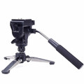 Monopod fotograficzny video ze statywem YUNTENG VCT-288 Canon Nikon widok złożonego