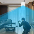 Nadtynkowy czujnik ruchu PIR Smart Home Security Alarm widok z boku.
