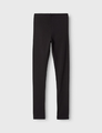 NAME IT Nkfvian getry legginsy dziewczęce bawełniane – czarne, rozmiar 140