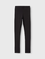 NAME IT Nkfvian getry legginsy dziewczęce bawełniane – czarne, rozmiar 140