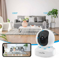 Niania elektorniczna IP Wansview Q5 1080P FHD 360 widok z telefonu