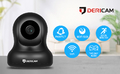 Niania elektroniczna IP Dericam P2 1080P WiFi FHD czarna widok cech.