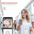Niania elektroniczna IP Victure SC210 1080P FHD WiFi 4G czarna widok wykrywania płaczu