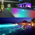 Nierdzewne podwodne oświetlenie basenowe LED 54W RGB IP68 widok zastosowania