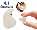 Niewidoczna mini słuchawka bluetooth S530 beżowa widok zastosowania