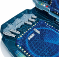 Noris 606104435 – elektroniczna gra w statki w walizce, światło i dźwięk