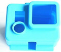 Obudowa ochronna futerał do GoPro hero 3 silikon widok niebieskiego futerału