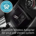 Odbiornik nadajnik dźwięku BT adapter aux mini-jack wifi widok w samochodzie