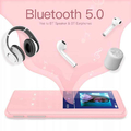 Odtwarzacz MP3 AGPTEK Bluetooth 5.0 32GB różowy widok bluetooth.