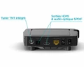 Odtwarzacz multimedialny tuner TV Box Bbox 4K widok z tyłu