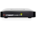 Odtwarzacz multimedialny tuner TV box Octagon SX888 IP IPTV VOD Xtream WebTV bez pilota widok z przodu