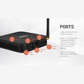 Odtwarzacz multimedialny tuner TV Box Tanix TX6 4/32GB widok z tyłu