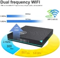 Odtwarzacz multimedialny tuner Yagala Y1 4/32GB Android 9.0 TV Box widok komunikacji.