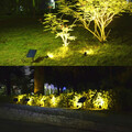 Ogrodowa lampa solarna 2W LED oświetlenie trawnika TomShine widok zastosowania