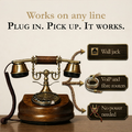 Opis 1921 Cable Model A – retro telefon stacjonarny z drewna i mosiądzu – zdjęcie 6