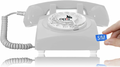 Opis 60s Mobile – telefon retro z kartą SIM, obrotowa tarcza, biały – zdjęcie 5