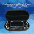 OSTENT Twarde etui EVA do Sony PSP 1000/2000/3000 - pokrowiec podróżny, czarny – zdjęcie 3