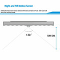 Oświetlenie podszafkowe LED Mercase L0406-W 10 LED widok zasięgu
