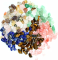 Ouubuuy awenturyn zielony – koraliki chipsy 5–8 mm, sznur 80 cm (ok. 260 szt.)