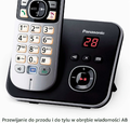 Panasonic KX-TG6824GA – telefon bezprzewodowy DECT, 4 słuchawki, sekretarka – zdjęcie 4