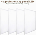 Panel LED 60x60 cm 48W do sufitu podwieszanego, zestaw 4 szt. – zdjęcie 2