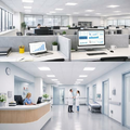 Panel LED 60x60 cm 48W do sufitu podwieszanego, zestaw 4 szt. – zdjęcie 7