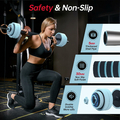 PASYOU Zestaw kulturystyczny 4w1 20 kg - hantle, sztanga, kettlebell, push-up – zdjęcie 4