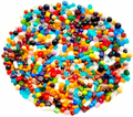 Perlin Mix16 – koraliki porcelanowe i szklane lampwork 6–16 mm, 500 g mieszanka