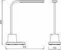 Philips Bucket DSK214 – lampka biurkowa LED, ściemnialna, USB – zdjęcie 3